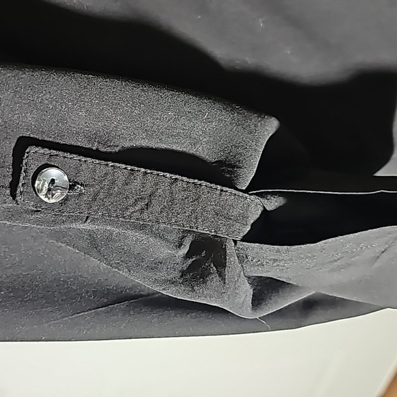 Enbrodery. Black blouse size medium by Solitaire. Tab sleeves. - Picture 5 of 10